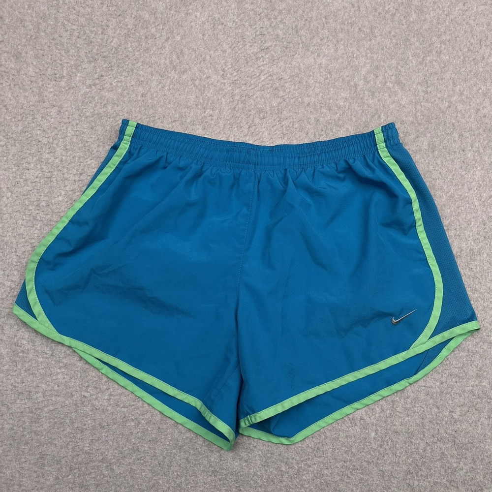 Nike Dri-Fit Tempo Running Shorts Girls XL Blue Lightweight Brief Lined 455912‎